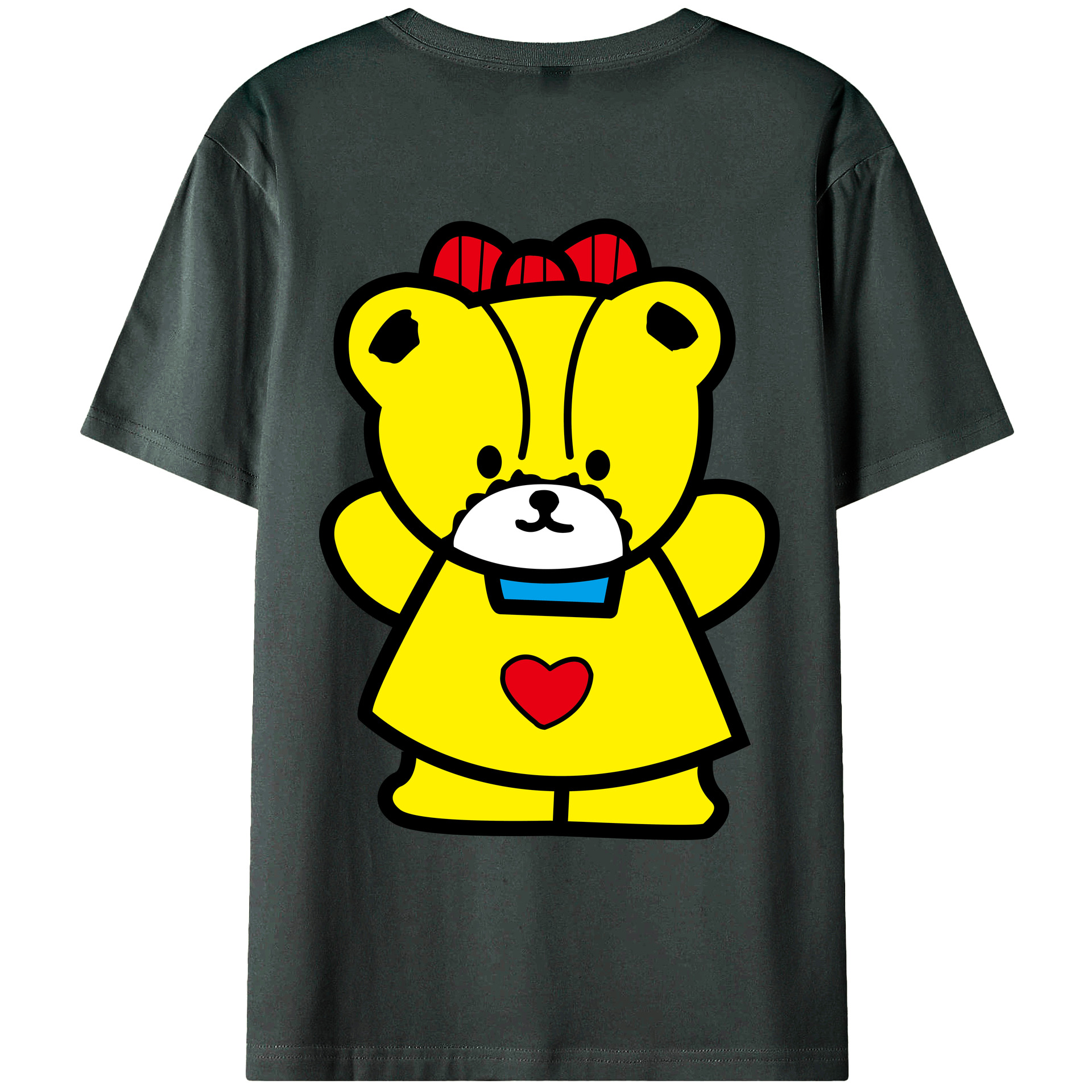 （画像用） Hello Kitty ハローキティ 綿100％ メンズ半袖Tシャツ（バックプリント） 通気性